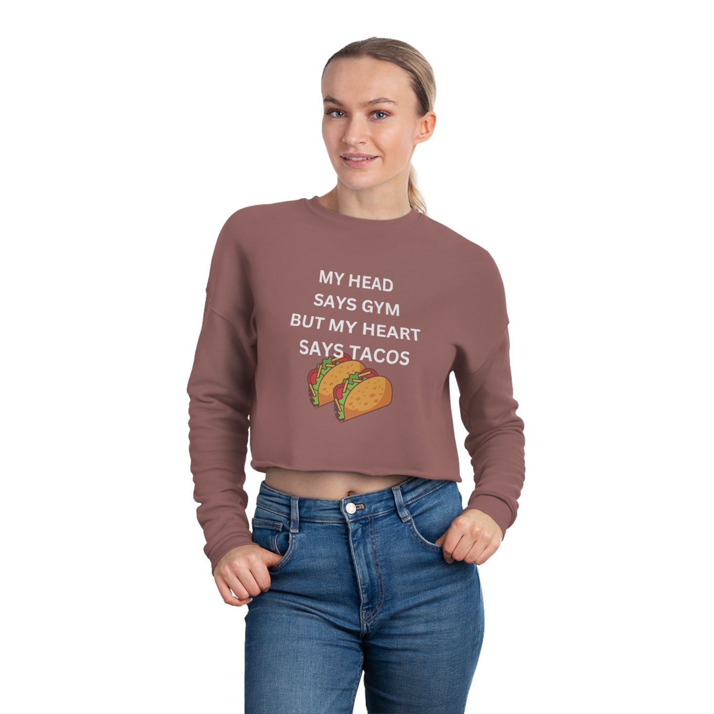 Tacos Women's Cropped Sweatshirt