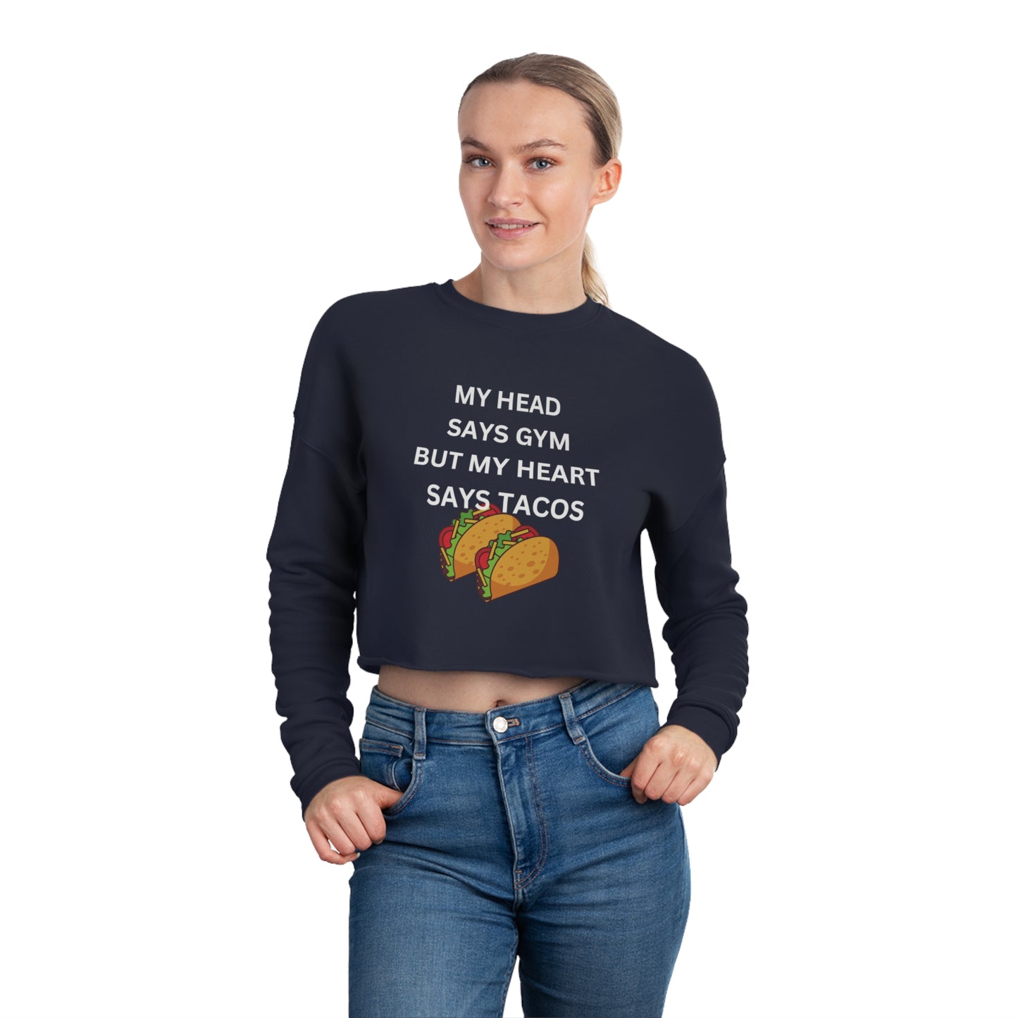 Tacos Women's Cropped Sweatshirt