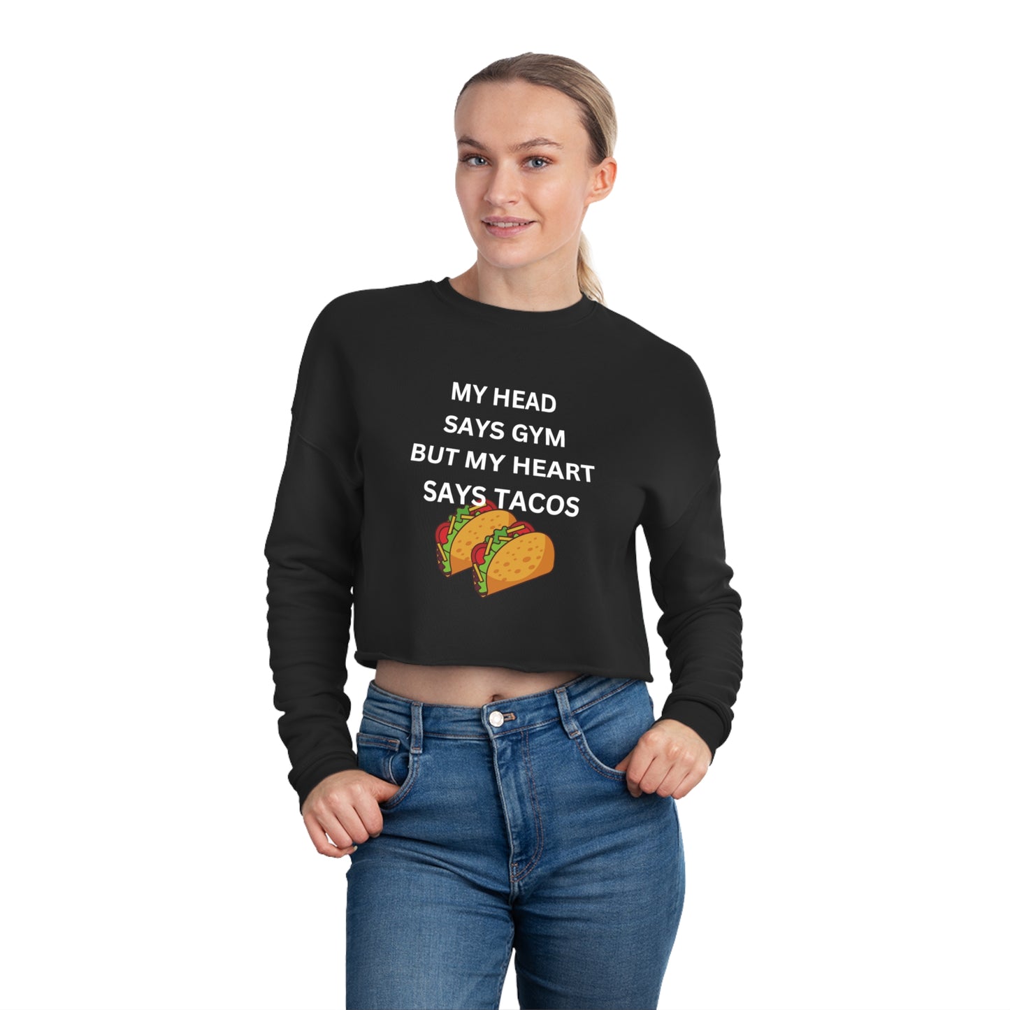 Tacos Women's Cropped Sweatshirt